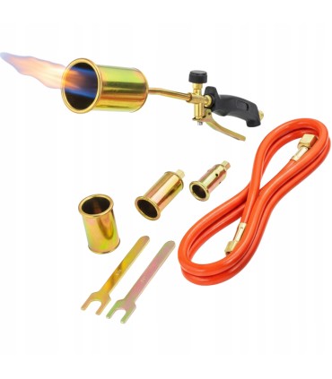 PALNIK DEKARSKI GAZOWY 3 DYSZE LAMPA LUTOWNICZA DO PAPY OPALANIA Z RĄCZKĄ