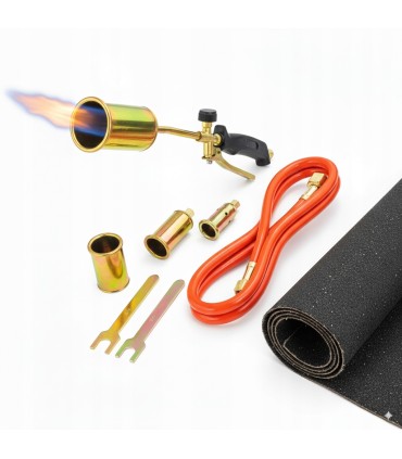 PALNIK DEKARSKI GAZOWY 3 DYSZE LAMPA LUTOWNICZA DO PAPY OPALANIA Z RĄCZKĄ