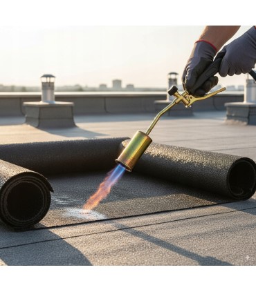 PALNIK DEKARSKI GAZOWY 3 DYSZE LAMPA LUTOWNICZA DO PAPY OPALANIA Z RĄCZKĄ