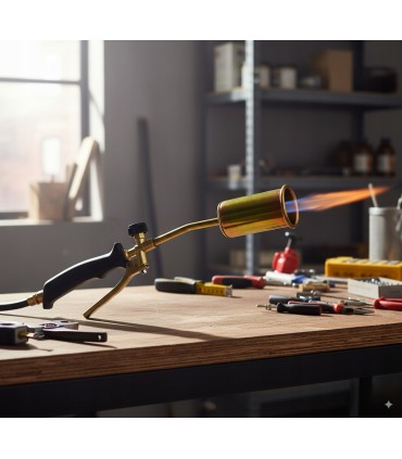 PALNIK DEKARSKI GAZOWY 3 DYSZE LAMPA LUTOWNICZA DO PAPY OPALANIA Z RĄCZKĄ