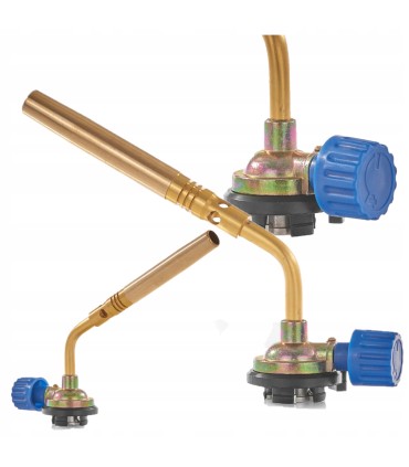 PALNIK GAZOWY LUTOWNICZY NA KARTUSZE BOCZNE POKRĘTŁO MOSIĘŻNA DYSZA