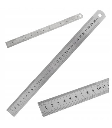 PRZYMIAR LINIOWY ZE STALI NIERDZEWNEJ LINIJKA 300MM MIARA 0,5MM