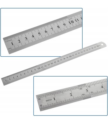 PRZYMIAR LINIOWY ZE STALI NIERDZEWNEJ LINIJKA 300MM MIARA 0,5MM