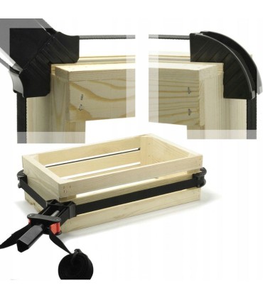 ŚCISK STOLARSKI TAŚMOWY KĄTOWY DO RAM REGAŁÓW PÓŁEK MEBLI SZUFLAD 4M TRWAŁY