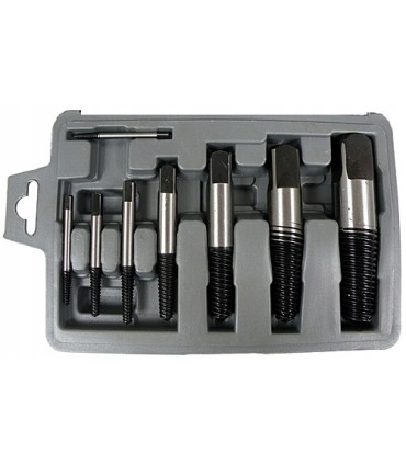 WYKRĘTAKI DO ZERWANYCH ŚRUB SZPILEK ZESTAW 8ELEMENTÓW STAL NARZĘDZIOWA