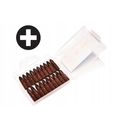 ZESTAW BITÓW MIX KOŃCÓWKI DO WKRĘTARKI 20 SZTUK PH2 25MM RÓŻNE BITY ZESTAW