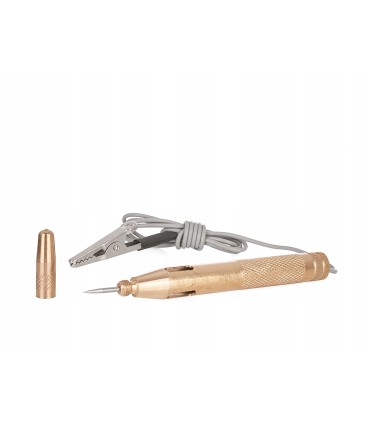 PRÓBNIK TESTER NAPIĘCIA SAMOCHODOWY METALOWY 6-24V Z PRZEWODEM DIODA LED