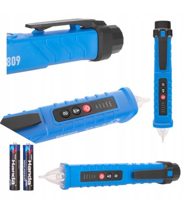 PRÓBNIK TESTER NAPIĘCIA BEZDOTYKOWY 12-1000V MIERNIK SONDA NCV LATARKA