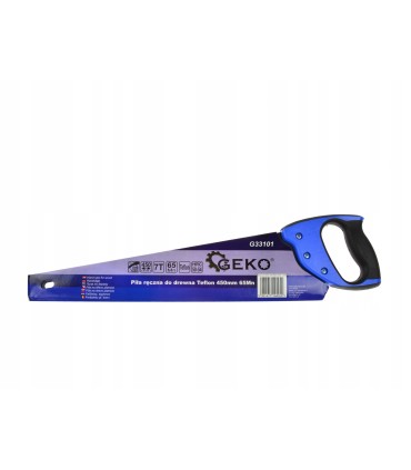 PIŁA RĘCZNA DO DREWNA POWŁOKA TEFLONOWA PTFE 450 MM STAL MANGANOWA 65MN