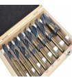 ZESTAW WIERTEŁ NWKA DO METALU I DREWNA HSS 8 SZTUK STAL SZYBKOTNĄCA HSS
