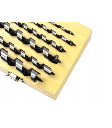 WIERTŁO WIERTŁA DO DREWNA ZESTAW 6-18 460MM 6 SZTUK DREWNIANA WALIZKA