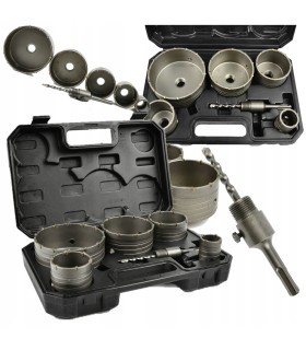 OTWORNICE WIDIOWE DO BETONU 40-125MM 6EL SDS+ PLUS ZESTAW WALIZKA