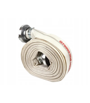 WĄŻ PARCIANY STRAŻACKI 2" 20M 3.2KG BIAŁY DO WODY CZYSTEJ BRUDNEJ ŚCIEKÓW