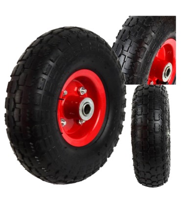 KOŁO DO TACZKI WÓZKA 3.50-4/2 SZEROKOŚĆ OPONY 81MM METALOWA FELGA