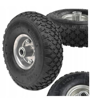 KOŁO DO TACZKI WÓZKA 4.00-4/2 SZEROKOŚC OPONY 85MM 2-PŁÓCIENNE DO 136 KG