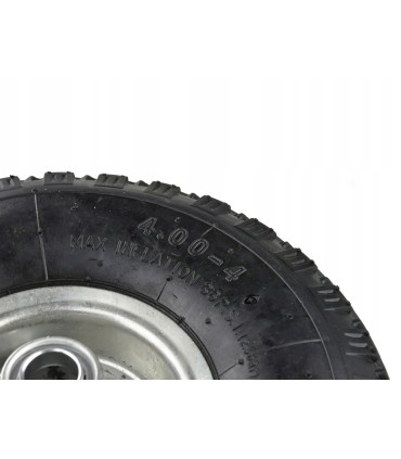KOŁO DO TACZKI WÓZKA 4.00-4/2 SZEROKOŚC OPONY 85MM 2-PŁÓCIENNE DO 136 KG
