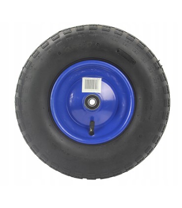 KOŁO DO TACZKI WÓZKA 4.00-6 SZEROKOŚĆ OPONY 90MM 2-PŁÓCIENNE DO 136KG+OŚKA