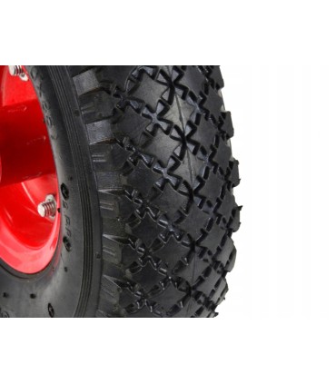 KOŁO DO TACZKI WÓZKA 3.00-4/2 SZEROKOŚĆ OPONY 75MM METALOWE DO 136KG FELGA