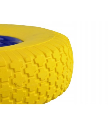 KOŁO DO TACZKI WÓZKA 4.00-8 PEŁNE BEZDĘTKOWE POLIURETANOWE METALOWA FELGA