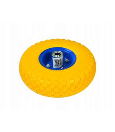 KOŁO DO TACZKI WÓZKA 3.00-4 PEŁNE BEZDĘTKOWE POLIURETANOWE METALOWA FELGA
