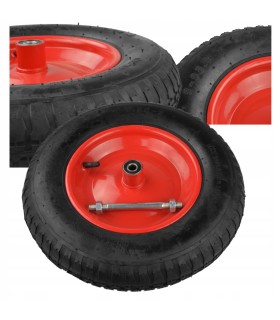 KOŁO DO WÓZKA 3.50-8/2 85MM DO TACZKI POMPOWANE METALOWA FELGA + OŚKA