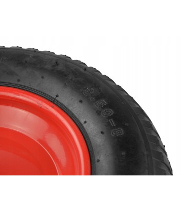 KOŁO DO WÓZKA 3.50-8/2 85MM DO TACZKI POMPOWANE METALOWA FELGA + OŚKA