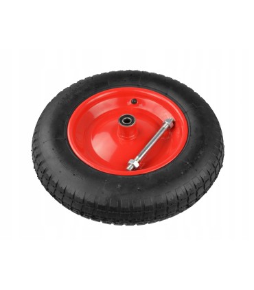 KOŁO DO WÓZKA 3.25-8/2 80MM DO TACZKI POMPOWANE METALOWA FELGA + OŚKA