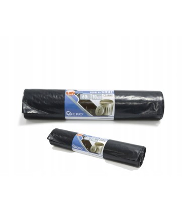 WORKI NA ŚMIECI GRUZ ODPADY BUDOWLANE CZARNE 120L ROLKA 5SZT FOLIA LDPE
