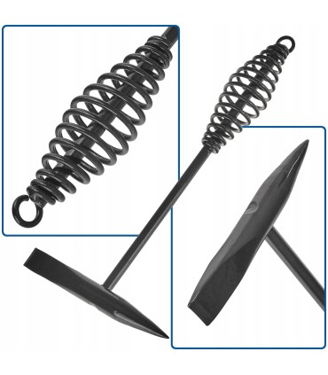 MŁOTEK SPAWALNICZY RĘKOJEŚĆ SPRĘŻYNOWA 300G DO CZYSZCZENIA SPOIN DWUSTRONNY