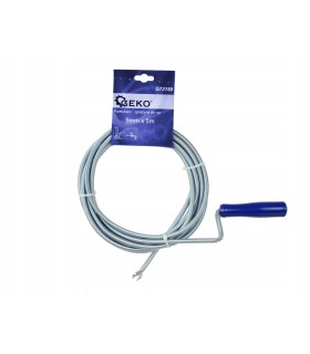 SPIRALA PRZETYKACZ DO RUR SPRĘŻYNA 9MMx5M PODWÓJNY HACZYK OCYNKOWANY DRUT