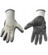 Rękawice Ochronne R.10 Biało - Szare z Dzianiny Ogrodowe Budowlane