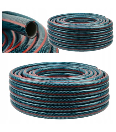 WĄŻ OGRODOWY 1/2" 20M 4 WARSTWOWY OCHRONA PRZED UV ELASTYCZNY 24 bar