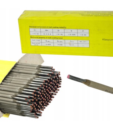 Elektrody Spawalnicze 3,2mm Różowe Rutylowe 5kg 350mm Rutylowo-Celulozowe