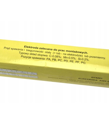 Elektrody Spawalnicze 3,2mm Różowe Rutylowe 5kg 350mm Rutylowo-Celulozowe