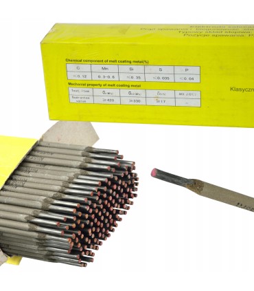 Elektrody Spawalnicze 4mm Różowe Rutylowe 5kg 350mm Rutylowo-Celulozowe