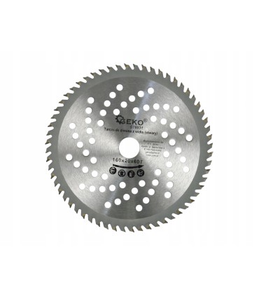 Tarcza Do Drewna 160x20x60T Zębów z Otworami Widiowa Drewno Miękkie Twarde