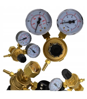 REDUKTOR CIŚNIENIOWY CO2 I ARGON DO BUTLI BUTLA 230 BAR JEDNOSTOPNIOWY