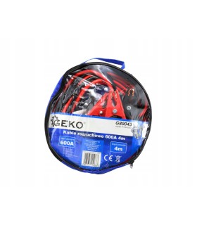 KABLE PRZEWODY ROZRUCHOWE 600A DŁUGOŚĆ 4 M WYGODNY POKROWIEC OCHRONNY