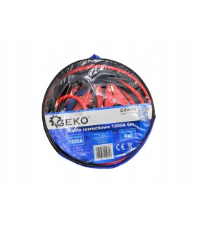 KABLE PRZEWODY ROZRUCHOWE 1200A 6m POKROWIEC METALOWE UCHWYTY UNIWERSALNE