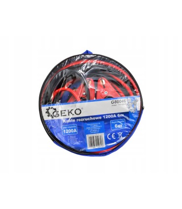KABLE PRZEWODY ROZRUCHOWE 1200A 6m POKROWIEC METALOWE UCHWYTY UNIWERSALNE